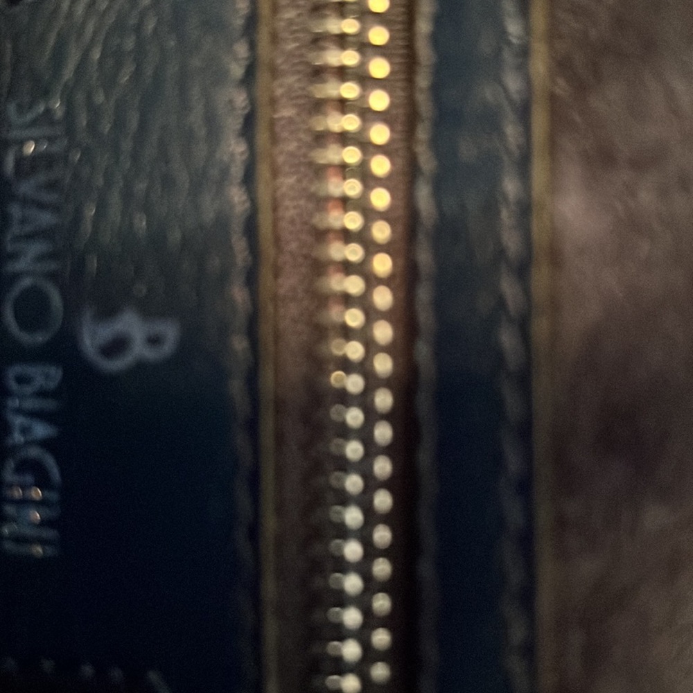 Silvano Biagini Navy Python Tote & Matching Poche… - image 4